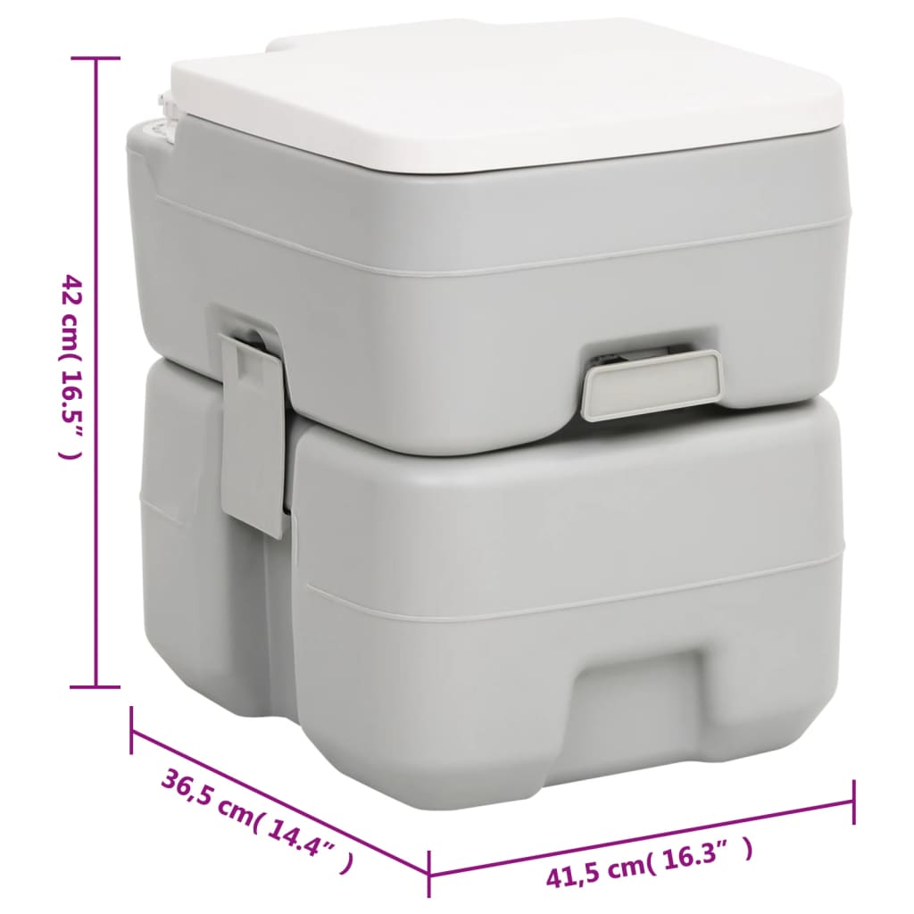 Set Toilette da Campeggio Portatile e Supporto Lavamani 3186665