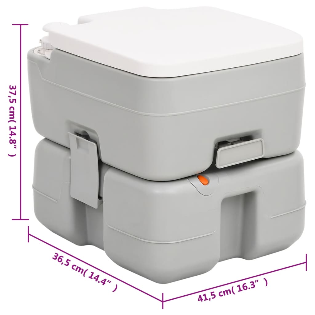 Set Toilette da Campeggio Portatile e Supporto Lavamani 3186666