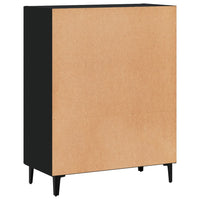 Credenza Nera 69,5x34x90 cm in Legno Multistrato 833048