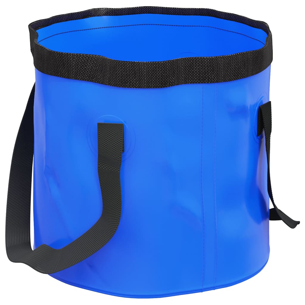 Secchi Pieghevoli 2 pz Blu 30 L in PVC 364311