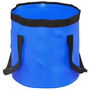 Secchi Pieghevoli 2 pz Blu 30 L in PVC 364311