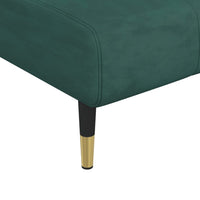 Chaise Longue in Velluto Verde Scuro 352795