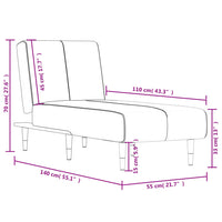 Chaise Longue in Velluto Verde Scuro 352795