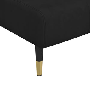 Chaise Longue in Velluto Nero 352796