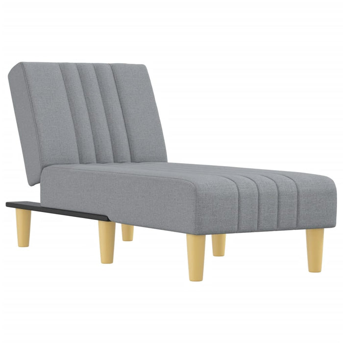 Chaise Longue in Tessuto Grigio Chiarocod mxl 94637