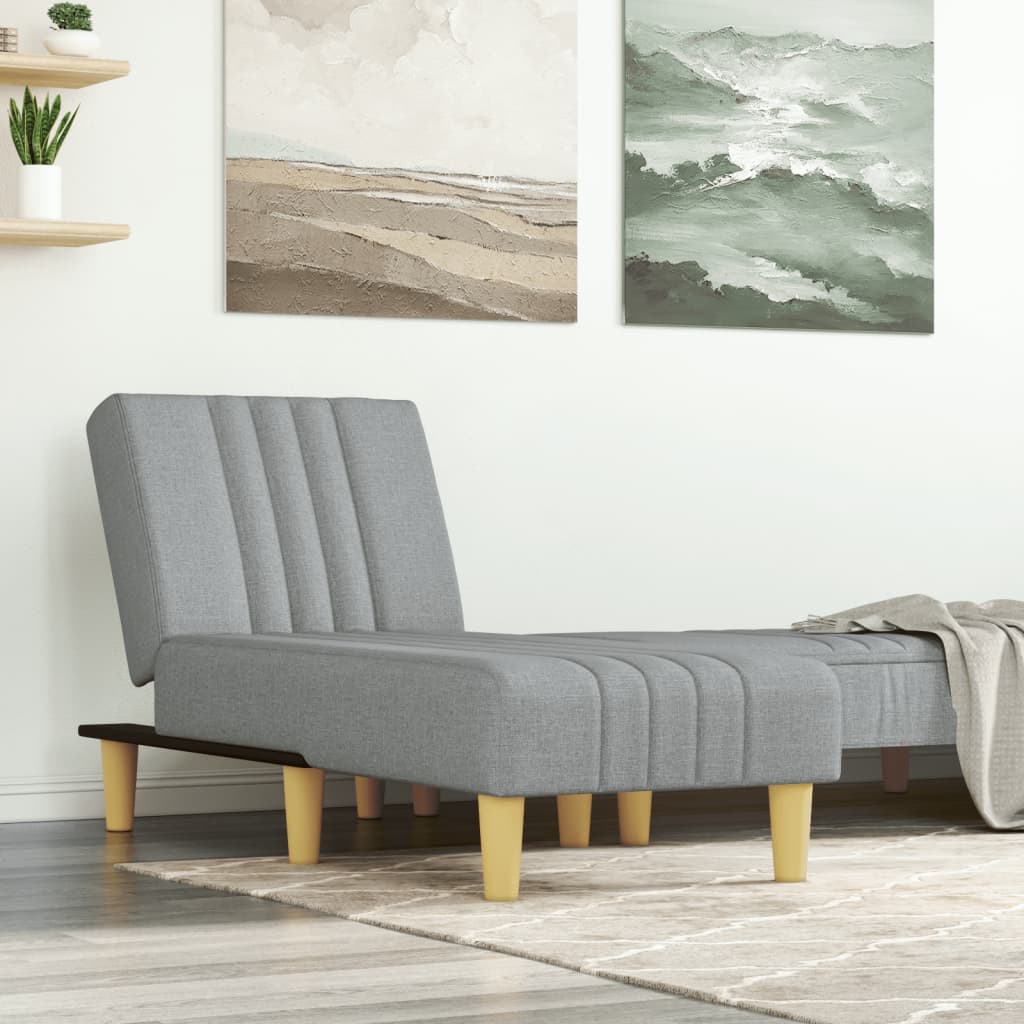 Chaise Longue in Tessuto Grigio Chiarocod mxl 94637