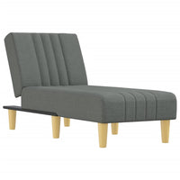 Chaise Longue in Tessuto Grigio Scuro 352820