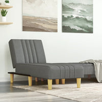 Chaise Longue in Tessuto Grigio Scuro 352820