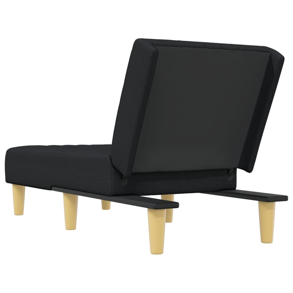 Chaise Longue in Tessuto Nero 352824