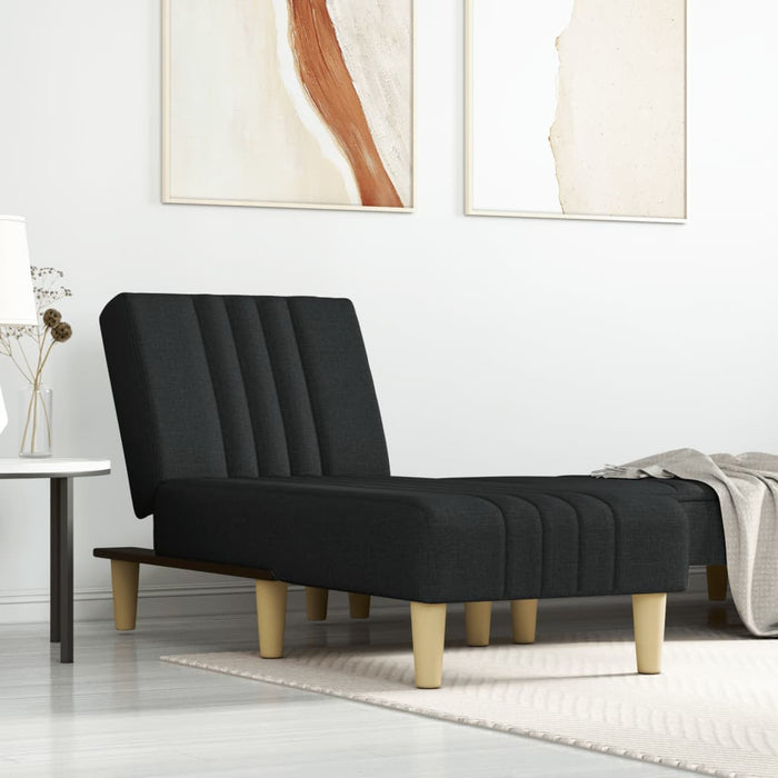 Chaise Longue in Tessuto Nero 352824