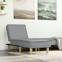 Chaise Longue in Tessuto Grigio Chiaro 352831