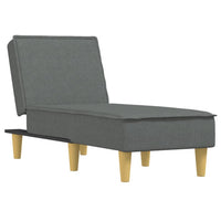 Chaise Longue in Tessuto Grigio Scuro 352832