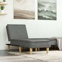 Chaise Longue in Tessuto Grigio Scuro 352832