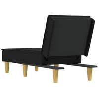 Chaise Longue in Tessuto Nero 352833