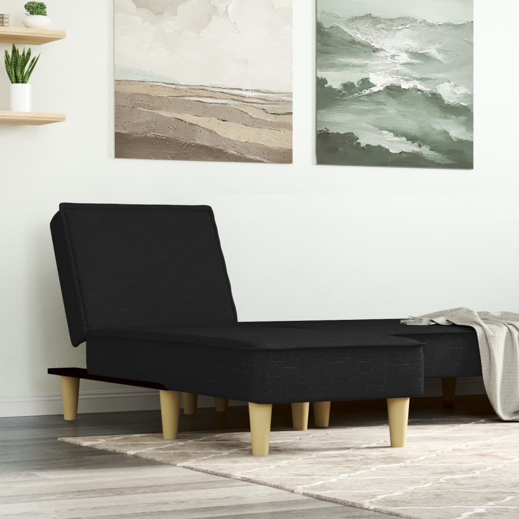 Chaise Longue in Tessuto Nerocod mxl 94630