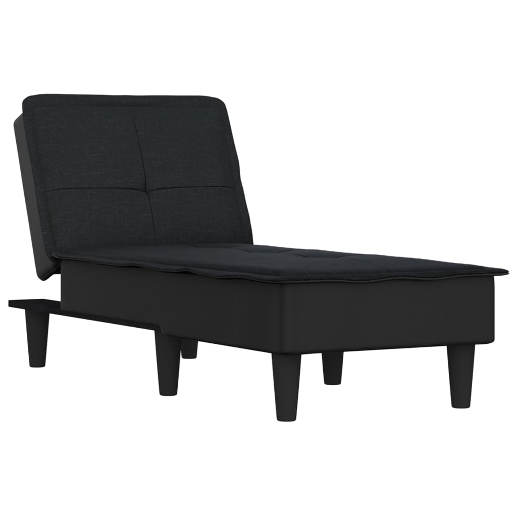 Chaise Longue in Tessuto Nero 352842