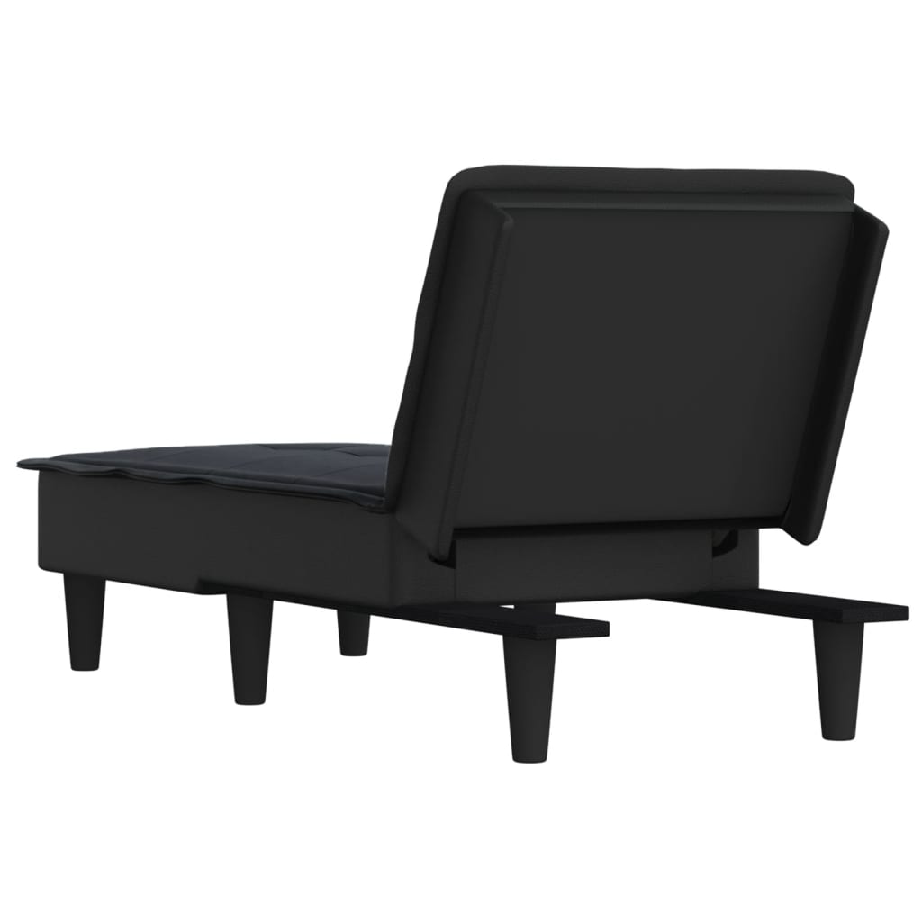 Chaise Longue in Tessuto Nero 352842