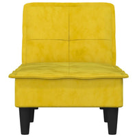 Chaise Longue in Velluto Giallo 352848