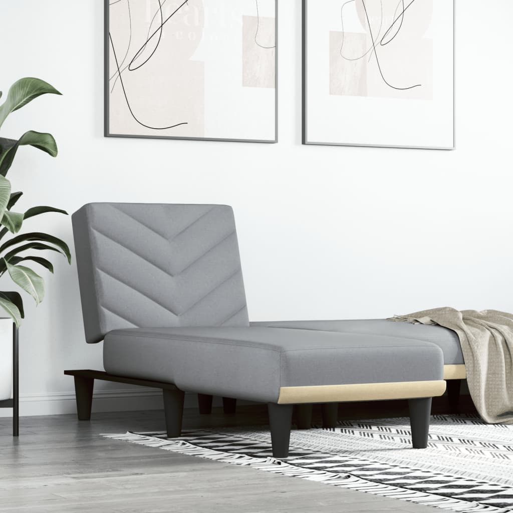 Chaise Longue in Tessuto Grigio Chiarocod mxl 70941