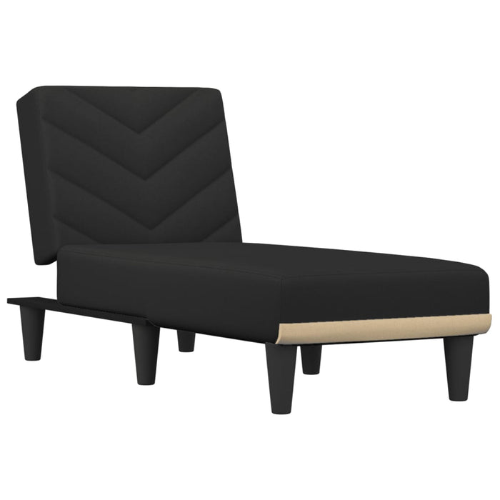 Chaise Longue in Tessuto Nero 352855