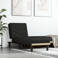 Chaise Longue in Tessuto Nero 352855