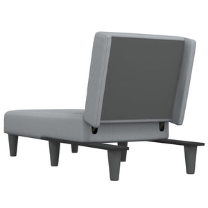 Chaise Longue in Tessuto Grigio Chiaro 352856