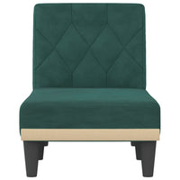 Chaise Longue in Velluto Verde Scuro 352862