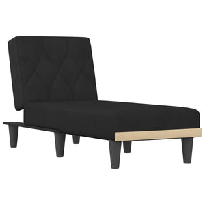 Chaise Longue in Velluto Nero 352863