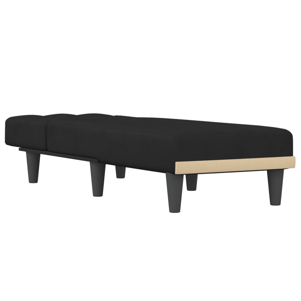 Chaise Longue in Velluto Nero 352863