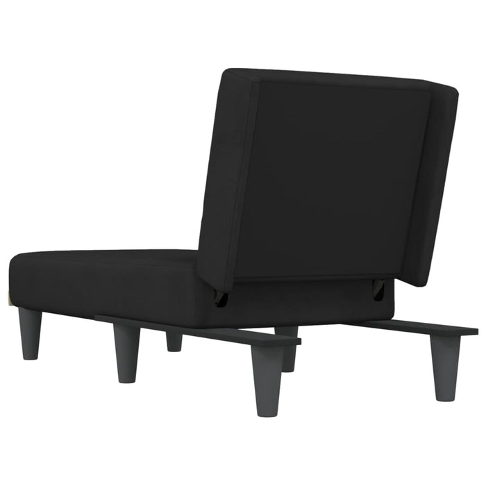 Chaise Longue in Velluto Nero 352863