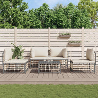 Set Divani da Giardino 5 pz con Cuscini Antracite in Polyrattan 3186714