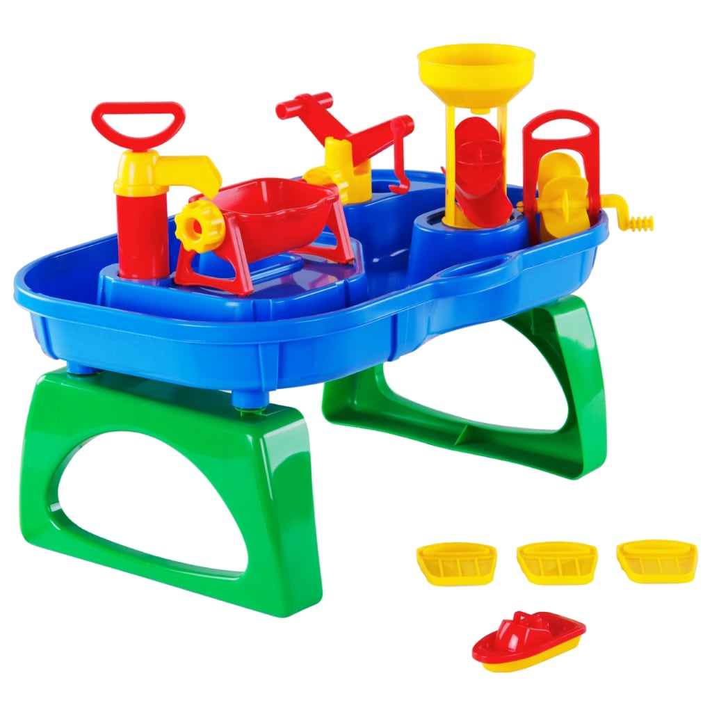 Polesie wader Set Tavolo Esterno per Giochi d'Acqua 11pz 53x38x40cm PP 94250