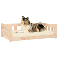 Cuccia per Cani 95,5x65,5x28 cm in Legno Massello di Pino 833255