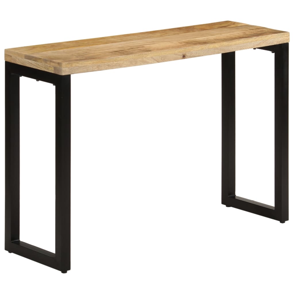 Tavolo Consolle 110x35x76 cm in Legno Grezzo Massello di Mangocod mxl 127796