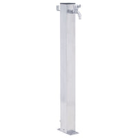 Colonna d'Acqua da Giardino 60 cm Acciaio Inox Quadrato 364497