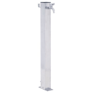 Colonna d'Acqua da Giardino 60 cm Acciaio Inox Quadrato 364497