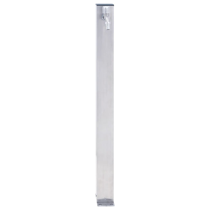 Colonna d'Acqua da Giardino 60 cm Acciaio Inox Quadrato 364497