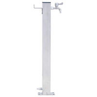 Colonna d'Acqua da Giardino 60 cm Acciaio Inox Quadrato 364497