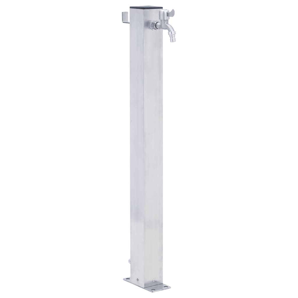 Colonna d'Acqua da Giardino 80 cm Acciaio Inox Quadratocod mxl 73098