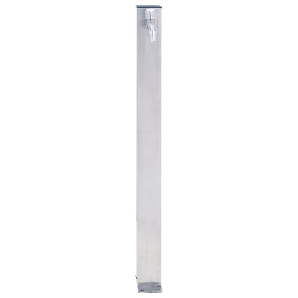 Colonna d'Acqua da Giardino 80 cm Acciaio Inox Quadrato 364498