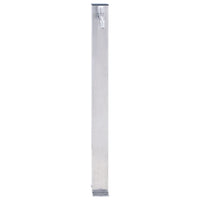 Colonna d'Acqua da Giardino 80 cm Acciaio Inox Quadrato 364498