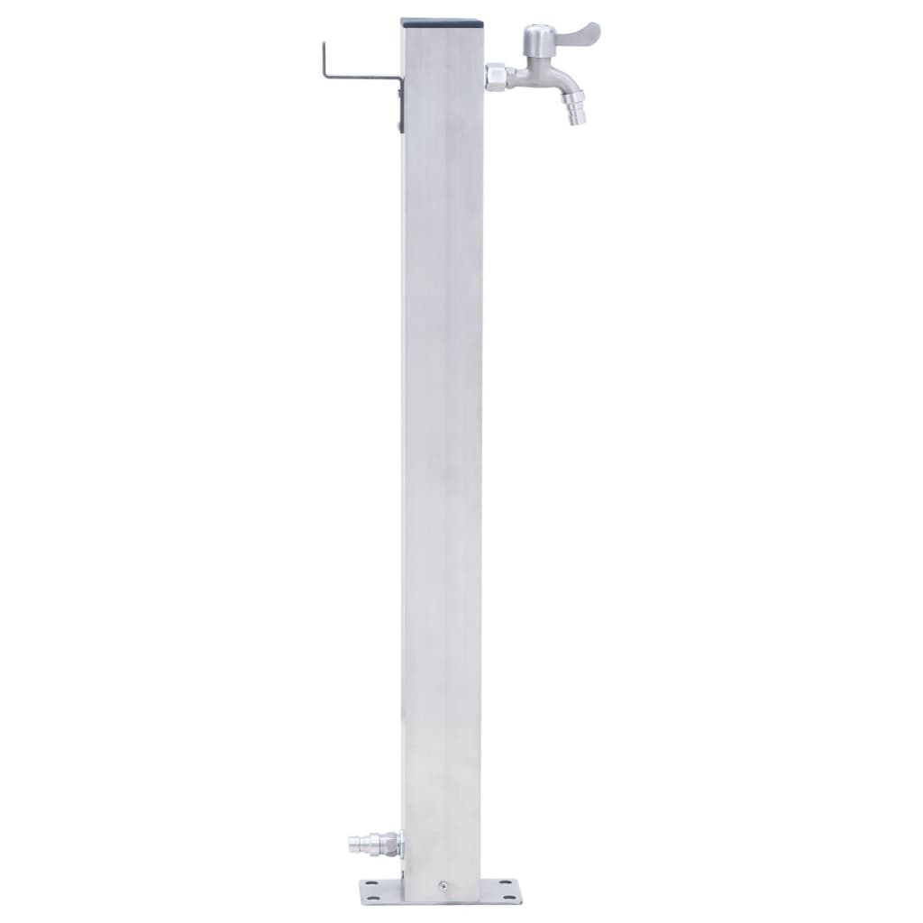 Colonna d'Acqua da Giardino 80 cm Acciaio Inox Quadratocod mxl 73098