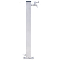 Colonna d'Acqua da Giardino 80 cm Acciaio Inox Quadratocod mxl 73098