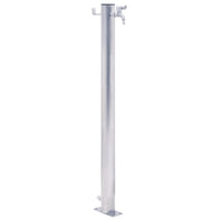 Colonna d'Acqua da Giardino 40 cm Acciaio Inox Rotonda 364500