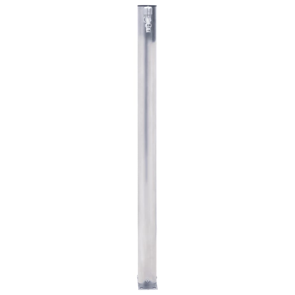 Colonna d'Acqua da Giardino 40 cm Acciaio Inox Rotonda 364500