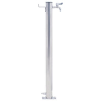 Colonna d'Acqua da Giardino 40 cm Acciaio Inox Rotonda 364500