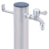 Colonna d'Acqua da Giardino 40 cm Acciaio Inox Rotonda 364500