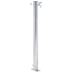 Colonna d'Acqua da Giardino 60 cm Acciaio Inox Rotonda 364501