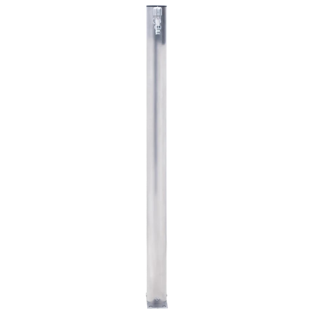 Colonna d'Acqua da Giardino 60 cm Acciaio Inox Rotonda 364501