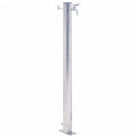 Colonna d'Acqua da Giardino 80 cm Acciaio Inox Rotonda 364502